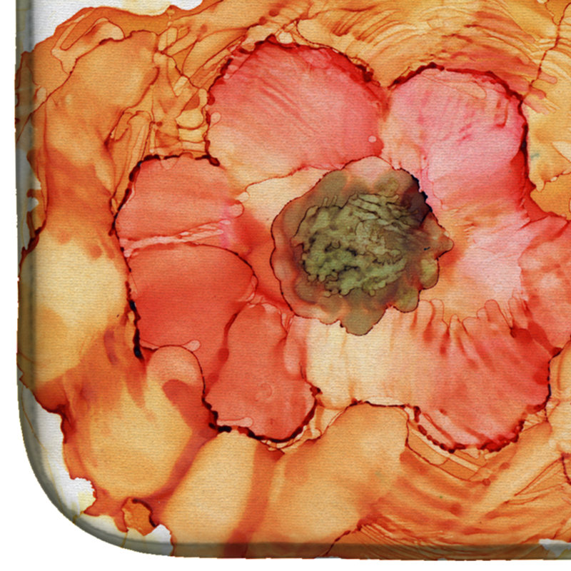 Tapis de séchage en fleurs abstraites fleurs