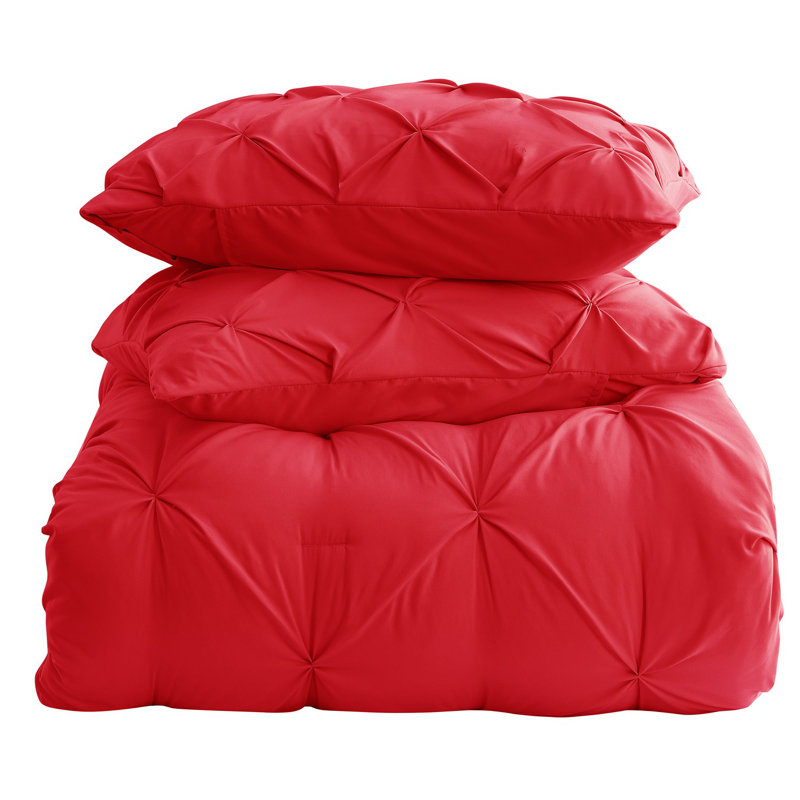 Comforter, Red, Queen Comforter + 2 Standard Shams