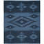 Laurel Canyon Flatweave Wool Southwestern Area Rug in Blue/Dark Navy-26627871