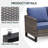 7 Piece Outdoor Wicker Seating Set: Sofa, 2 Swivel Chairs, 2 Ottomans & Side Table-575057767-575199943