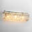 Hallum 3-Light 22.5''W Crystal Strand Chrome ETL Bathroom Vanity Light