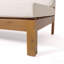 Banc de coin gauche à dossier en X, beige-1886471855