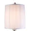 Lampe de table 28 "en polyrésine haute" Just Dazzle "avec finition argentée et abat-jour blanc