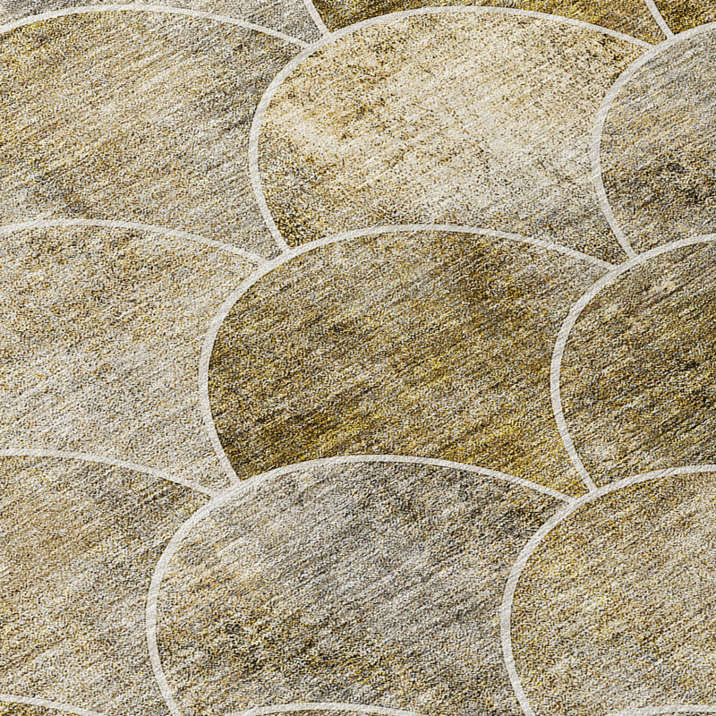 Tapis intérieur lavable abstrait taupe 8 'x 10' beige
