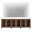 Modern TV Stand With Glass Doors For 110 Inch Tvs, 3 In 1 Entertainment Center Console With Adjustable Shelves And Metal Base For Living Room, Bedroom-453086508-453086507