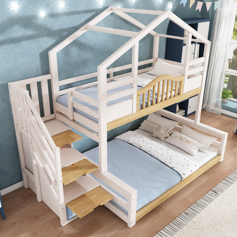 Bunk Bed House Beds with Storage Included