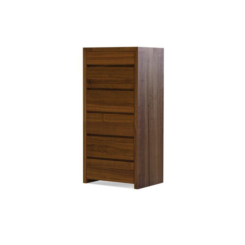 Blanche 24'' W 6 - Drawer Dresser, Walnut