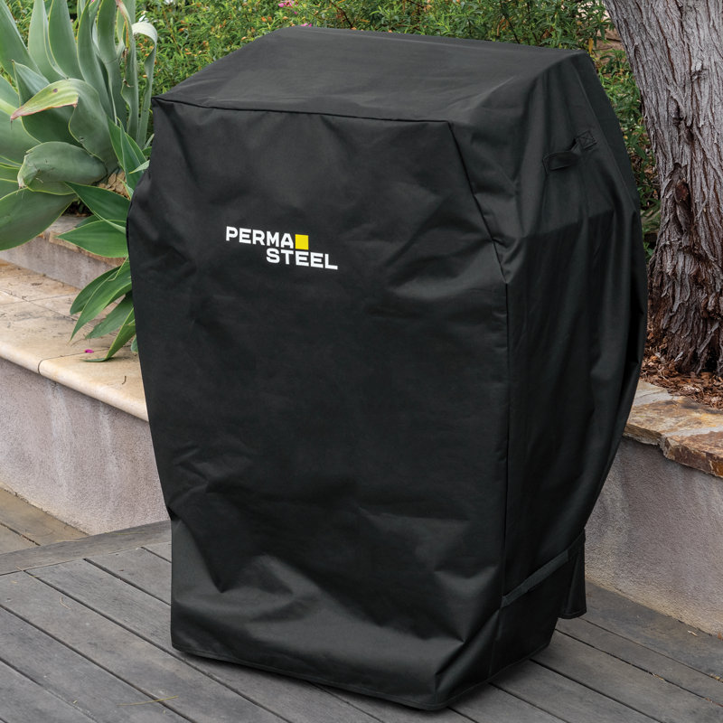 Permasteel Gas Grill Cover 33-Inch Wide Grill Cover for 2- and 3-Burner Gas Grills, Black
