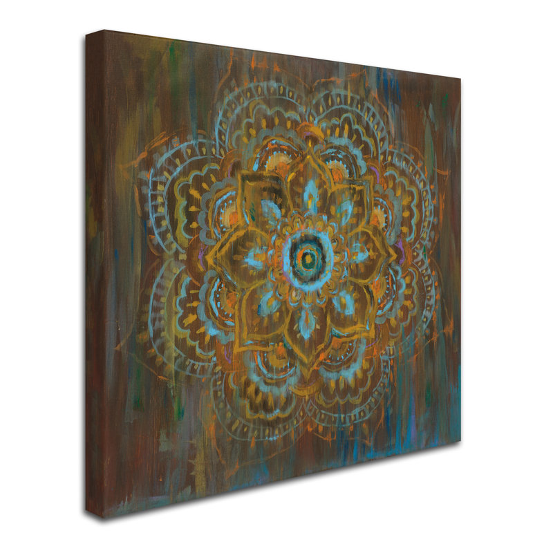 'Bombay Bohemian' Print on Wrapped Canvas, 35" H x 35" W x 2" D
