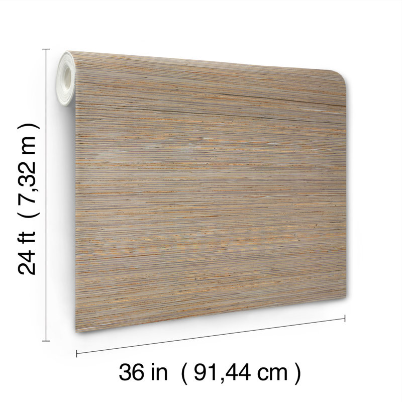 Papier peint en bambou et chanvre, Brun
