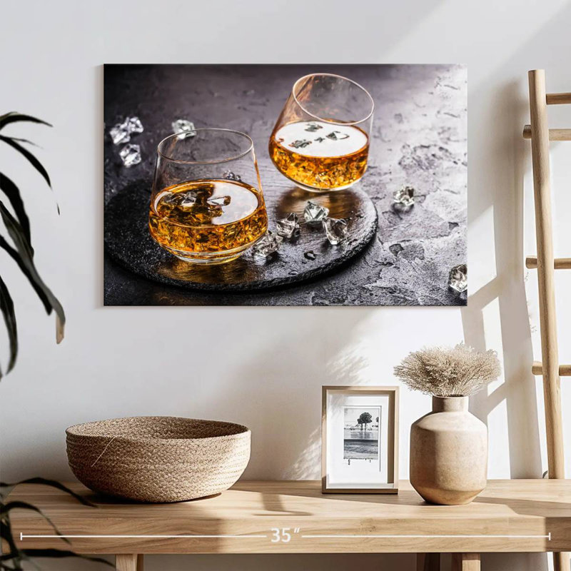 Yarlin Cognac On Ice, 16" H x 24" W