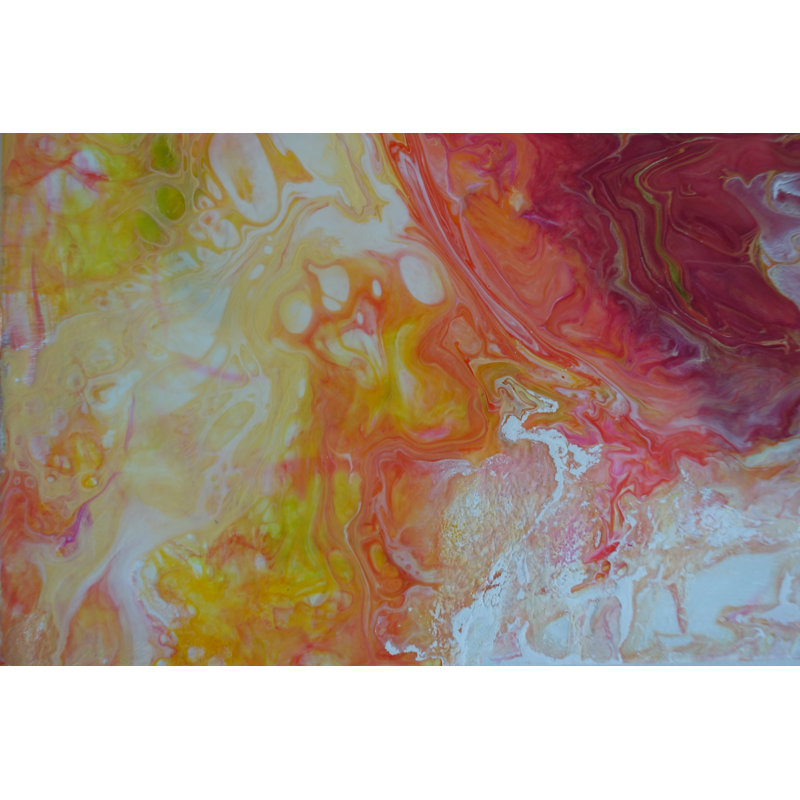 'Sweet Orange' - Wrapped Canvas Painting Print