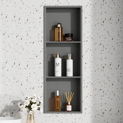 Palys Stainless Steel Shower Niche, Large Shower niches for Bathroom, 3 case