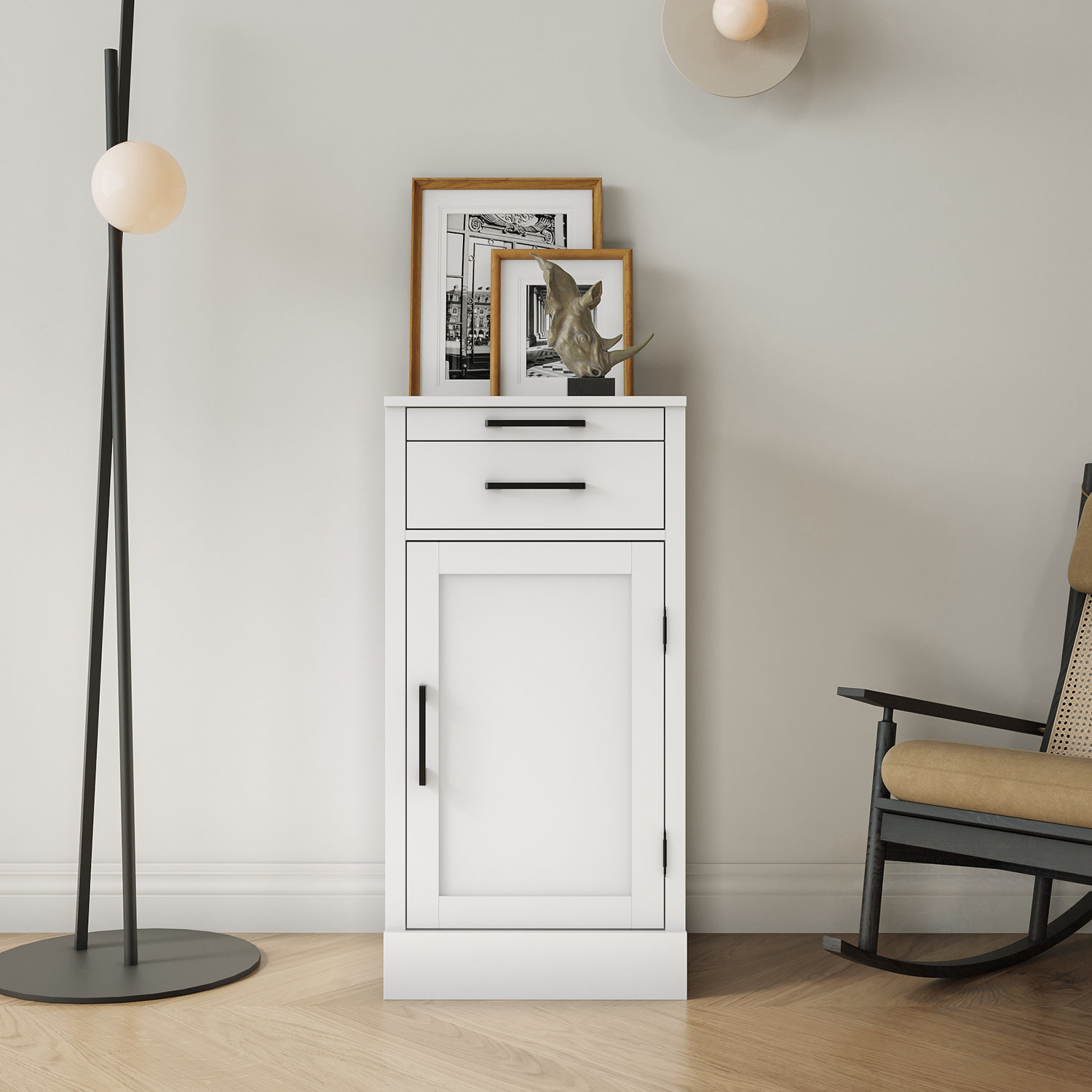 Ophelia & Co. Accent Cabinet with two drawers and one door - Wayfair Canada