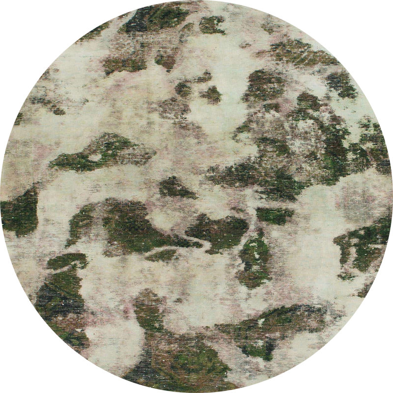 Tapis abstrait moderne 1368, Rond 4 pi