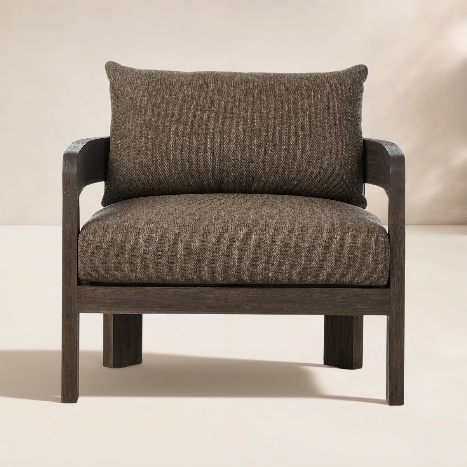 Outdoor Lounge Chair, Brown
