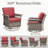 Swivel PE Wicker Rattan Outdoor Rocking Chairs Set With Side Table (4 Chairs And 2 Side Table)-1349886701