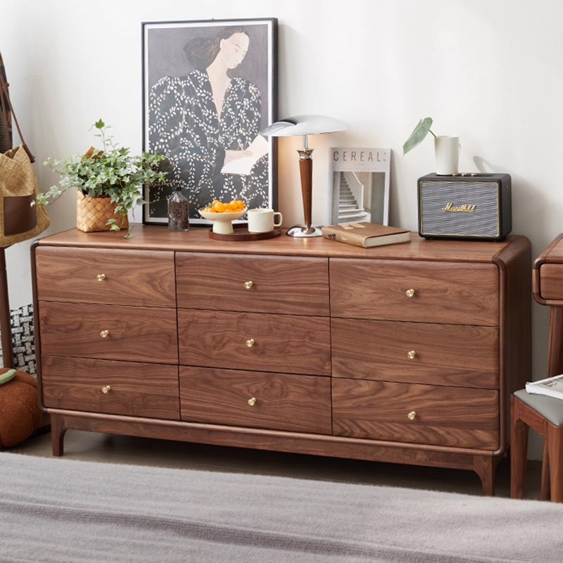 Walnut Solid Wood Accent Cabinet