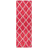 Stahl Hand Woven Flat Weave Wool/Cotton Geometric Rug in Red/Ivory-919658334