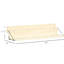 Table de bureau suspendue pour balcon, barre pliable en bois d'épinette, surface extérieure polyvalente, convient, P 20 po x H 12,5 po, table de charge avec épinette de 66 lb, balustrade pour le plaisir, finition naturelle, capacité de l, preuve