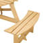 Ensemble repas pour 6 personnes avec 3 bancs intégrés et un trou pour parasol Ethyle-425607885