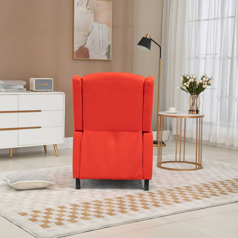 Fauteuil de détente / fauteuil inclinable moderne et confortable, Lin rouge