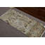 Tapis de porte turc rétro tissé à la main dans des tons pastel doux avec un élégant motif floral