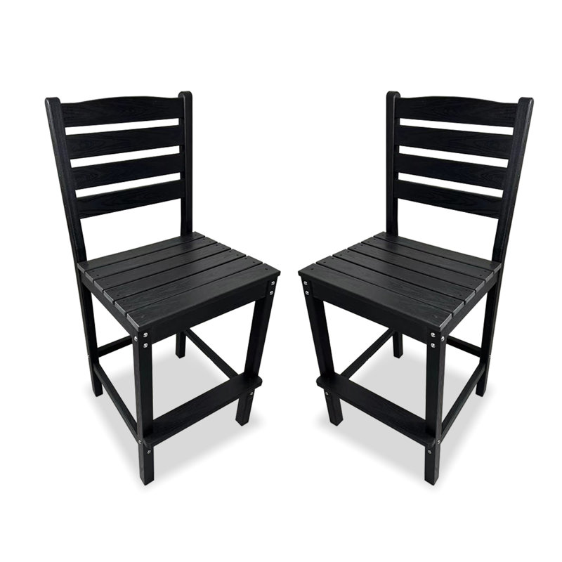Tabourets de bar en PEHD, 2 pièces