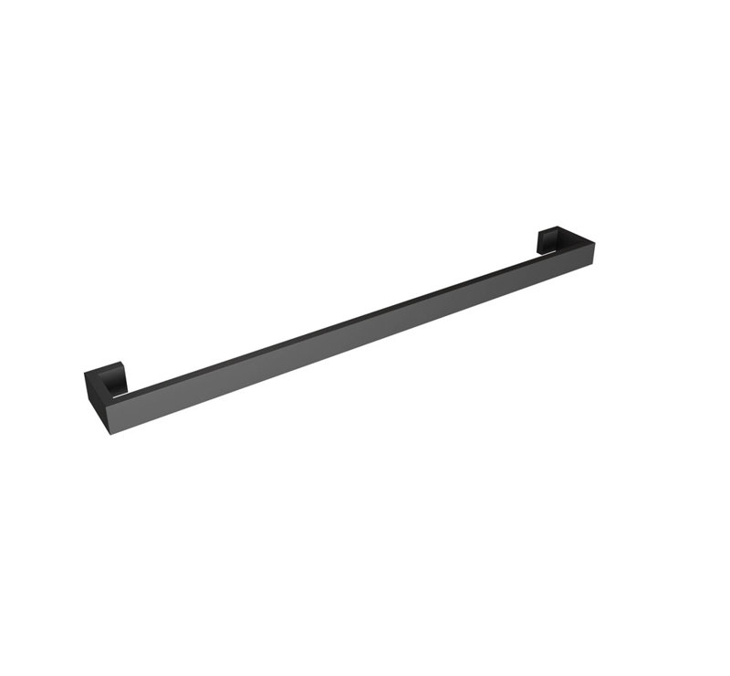 Barre à serviettes murale Fire 24 ", Noir mat