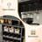 Farmhouse Coffee Bar Cabinet with Wine Rack, 47'' Coffee Bar Station with Power Outlet, Goblet Holder, 5 Hooks-766527100
