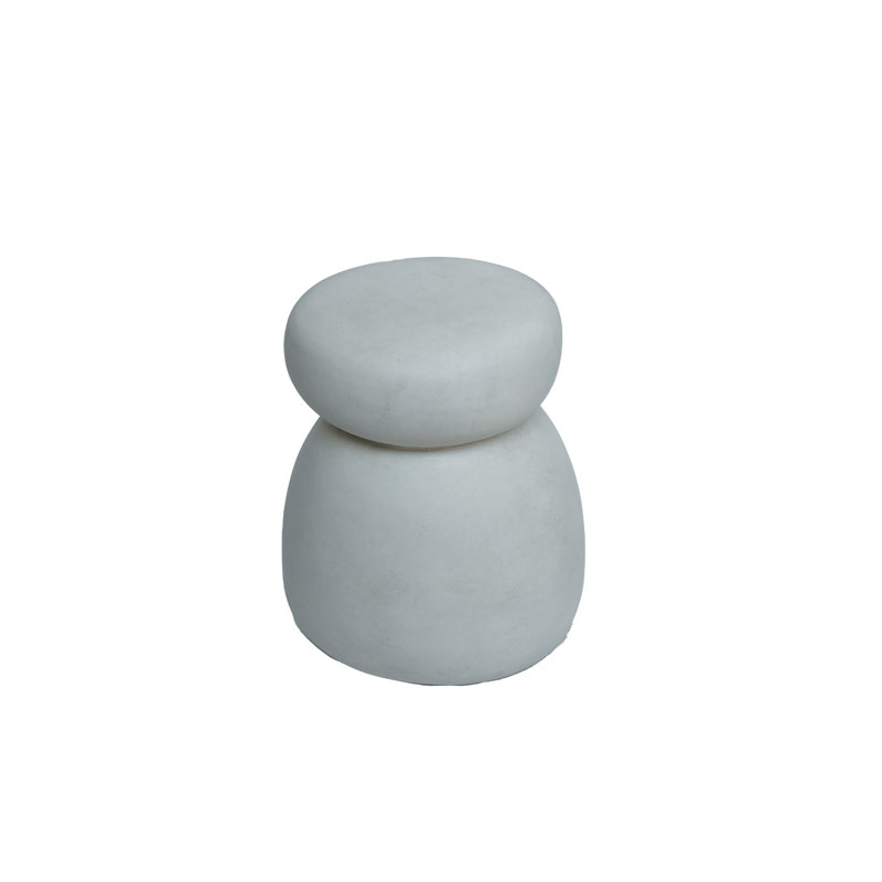 Table de bout à tambour Didmarton, Blanc