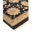 Tapis unique noué à la main Gopesh Eclectic - noir, 7 pi 10 po x 14 pi 4 po