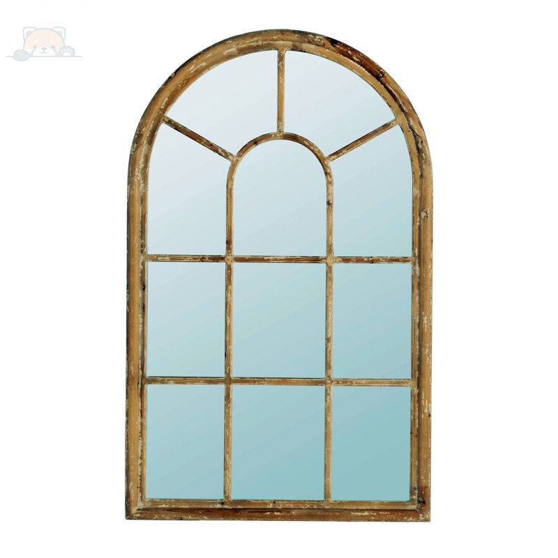Miroir arqué en métal / couronne