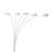 84" Tall Metal Floor Lamp with and 5 adjustable Arch Arms-272063240
