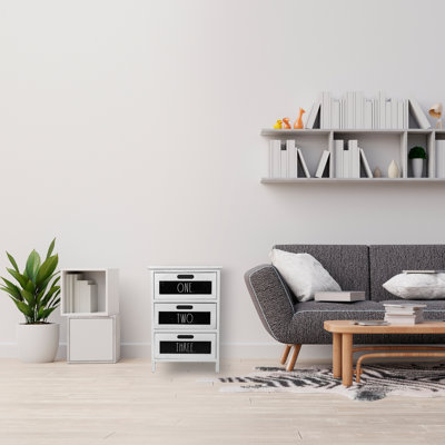 Helgrit 3 Drawer Storage Drawer