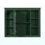 Armoire à pharmacie de 35 po x 27,5 po, armoire de rangement murale pour salle de bain, armoire de salle de bain moderne avec miroir, armoire à miroir avec 6 tablettes ouvertes (meuble-lavabo non inclus)