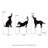20"H Multi-Functional Black Metal Dog Garden Stake