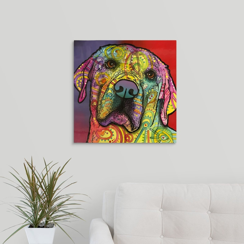 " Starry Lab " by Dean Russo, 35" H x 35" W x 1.5" D, Wrapped Canvas