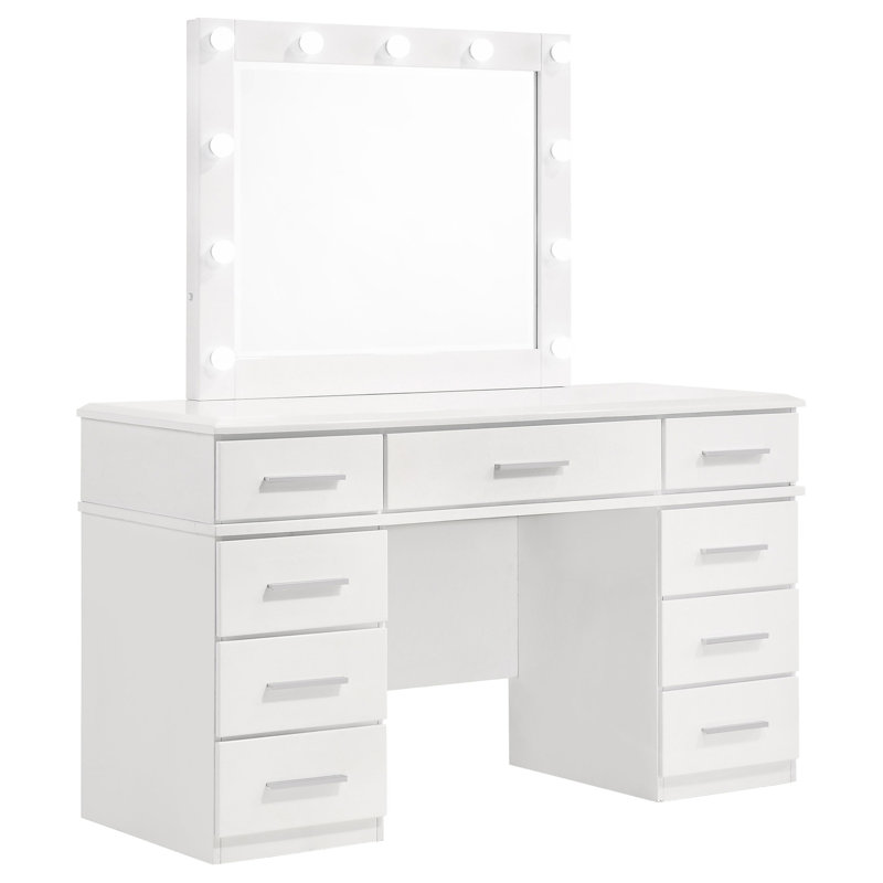 Bureau de coiffeuse 9 tiroirs Sarah