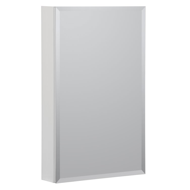 W 30'' H Frameless Medicine Cabinet with Mirror and 3 Adjustable Shelves