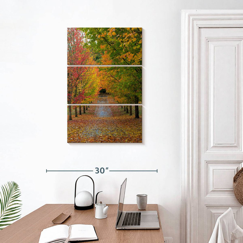 Harnek Path Of Maple Trees, 32" H x 20" W