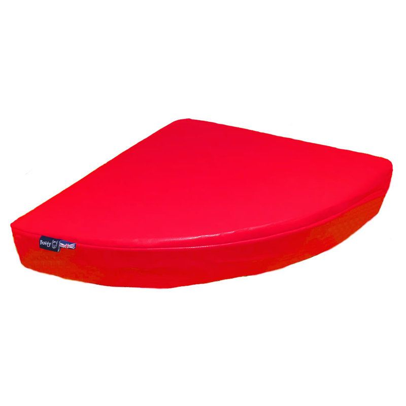 Beverly Orthopedic Pet Bed, Medium (128cm W x 128cm D x 10cm H), Red