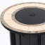 Foyer de table au gaz propane 30 po, foyer rond en acier de 50 000 BTU avec plateau en céramique mosaïque pour terrasse de jardin - Noir
