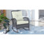 Chaise berçante de patio avec coussins en polyester Fruttuo-1148350648
