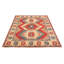 Tapis rouge / bleu / crème en laine noué à la main de conception unique 8 pi 3 po x 10 pi 8 po New Age Tremont
