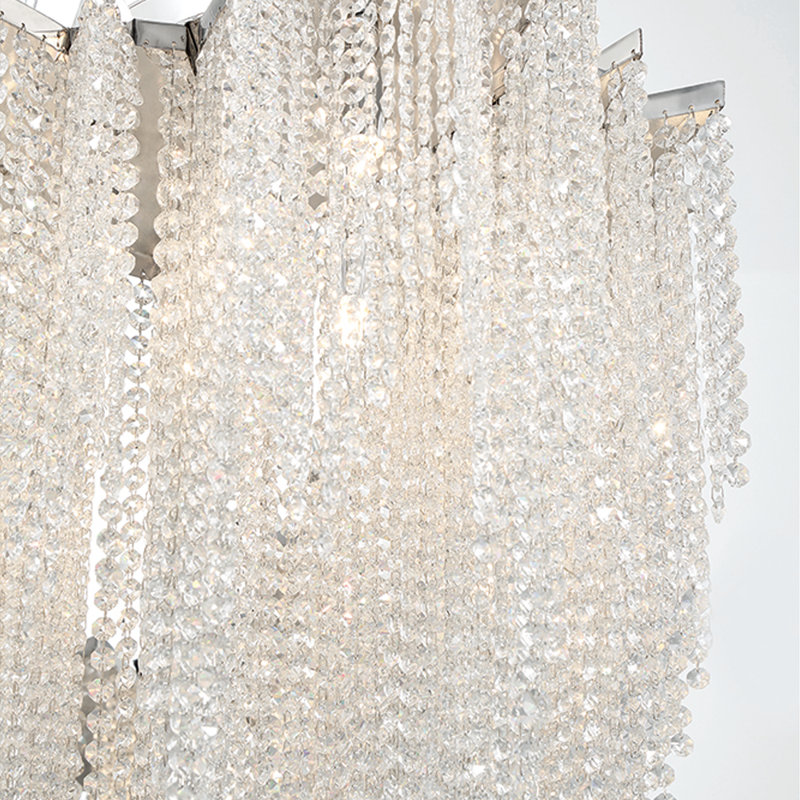 Lustre 18 lumières en chrome Cohen