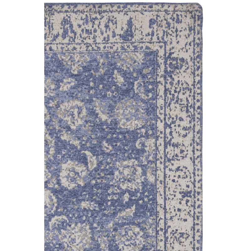 Tapis bleu / gris HuneyCutt, Rectangle 2 pi x 5 pi