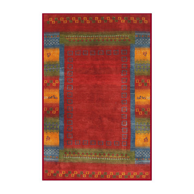 Tapis marron / vert Kymber