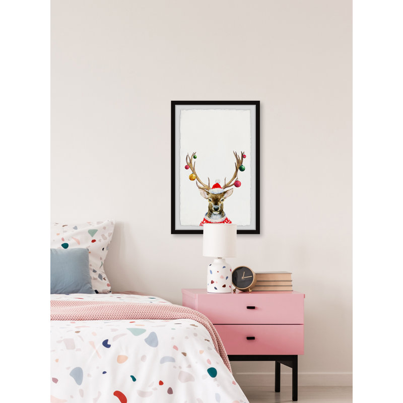 «Guide My Sleigh», reproduction encadrée, H 24 po x l 16 po x P 1,5 po