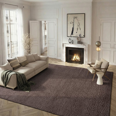 Tapis à poil long de couleur unie performance Santa Monica Vandoren